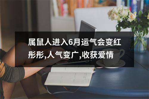 属鼠人进入6月运气会变红彤彤,人气变广,收获爱情