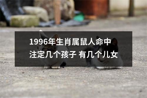 1996年生肖属鼠人命中注定几个孩子有几个儿女