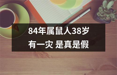 <h3>84年属鼠人38岁有一灾是真是假