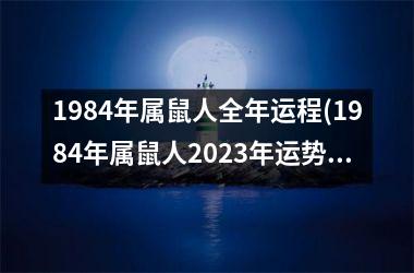 1984年属鼠人全年运程(1984年属鼠人2025年运势及运程每月运程)