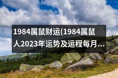 1984属鼠财运(1984属鼠人2025年运势及运程每月运程)