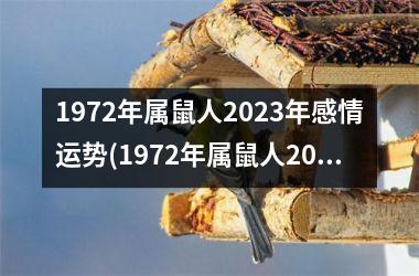 1972年属鼠人2025年感情运势(1972年属鼠人2025年运势运程每月运程)