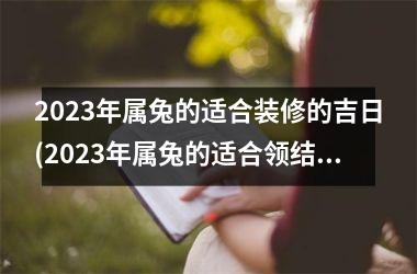 2025年属兔的适合装修的吉日(2025年属兔的适合领结婚证的日期)