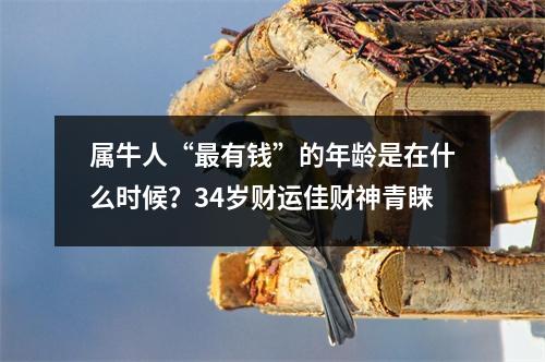 属牛人“有钱”的年龄是在什么时候？34岁财运佳财神青睐