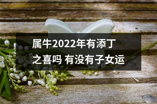 属牛2025年有添丁之喜吗有没有子女运