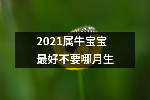 <h3>2025属牛宝宝好不要哪月生