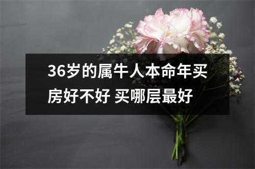 <h3>36岁的属牛人本命年买房好不好买哪层好