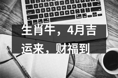 生肖牛，4月吉运来，财福到