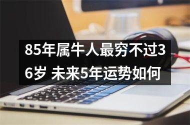 85年属牛人穷不过36岁 未来5年运势如何