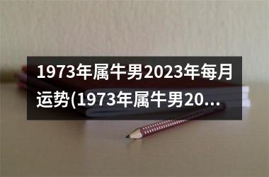 1973年属牛男2025年每月运势(1973年属牛男2025年运势及运程每月运程)