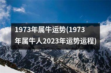 <h3>1973年属牛运势(1973年属牛人2025年运势运程)