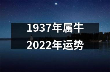 1937年属牛2025年运势