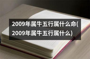 2009年属牛五行属什么命(2009年属牛五行属什么)