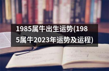 1985属牛出生运势(1985属牛2025年运势及运程)