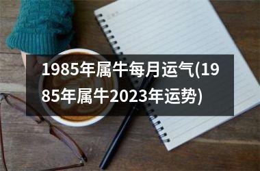 1985年属牛每月运气(1985年属牛2025年运势)