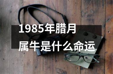 1985年腊月属牛是什么命运