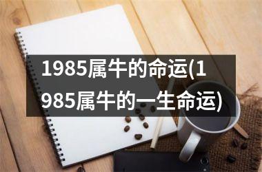 1985属牛的命运(1985属牛的一生命运)