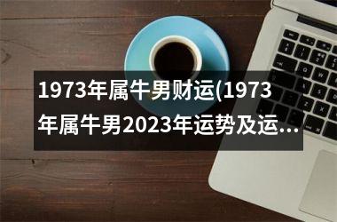 <h3>1973年属牛男财运(1973年属牛男2025年运势及运程每月运程)