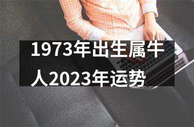 1973年出生属牛人2025年运势