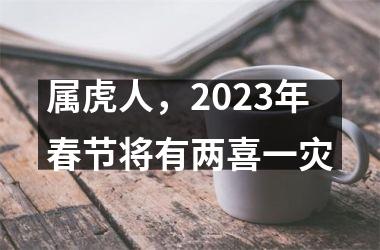 属虎人，2025年春节将有两喜一灾