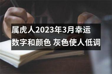 属虎人2025年3月幸运数字和颜色 灰色使人低调