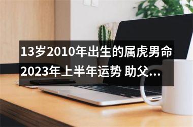 <h3>13岁2010年出生的属虎男命2025年上半年运势 助父母旺财