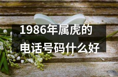 1986年属虎的电话号码什么好