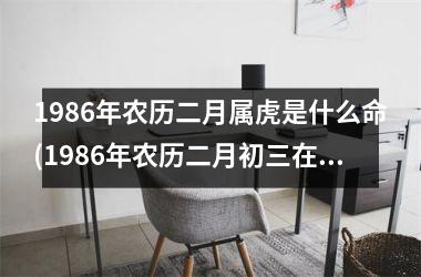 1986年农历二月属虎是什么命(1986年农历二月初三在20点至23点间出生命运)