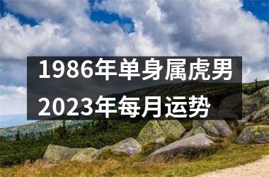 1986年单身属虎男2025年每月运势