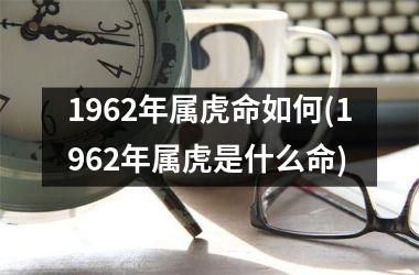 1962年属虎命如何(1962年属虎是什么命)