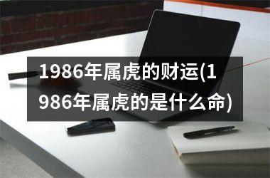 <h3>1986年属虎的财运(1986年属虎的是什么命)