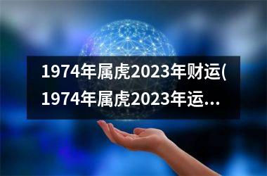 1974年属虎2025年财运(1974年属虎2025年运势及运程每月运程)