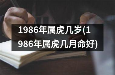 1986年属虎几岁(1986年属虎几月命好)