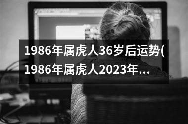 <h3>1986年属虎人36岁后运势(1986年属虎人2025年运势)