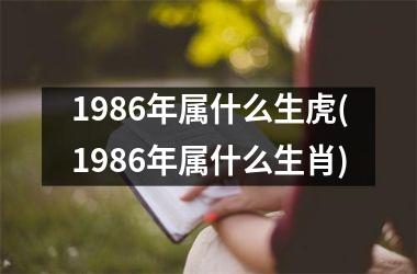 1986年属什么生虎(1986年属什么生肖)