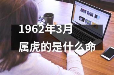 <h3>1962年3月属虎的是什么命