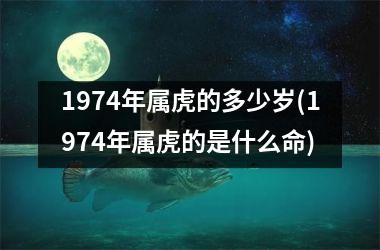 1974年属虎的多少岁(1974年属虎的是什么命)