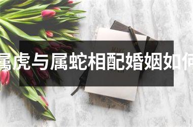 属虎与属蛇相配婚姻如何