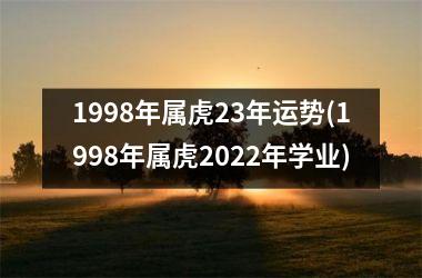 1998年属虎23年运势(1998年属虎2025年学业)