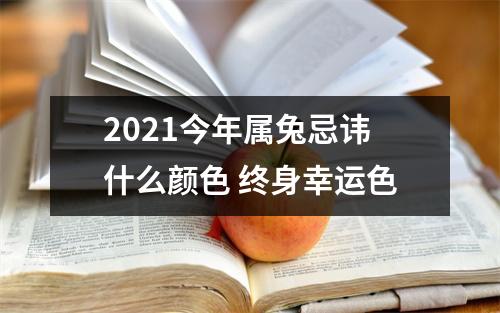 2025今年属兔忌讳什么颜色终身幸运色