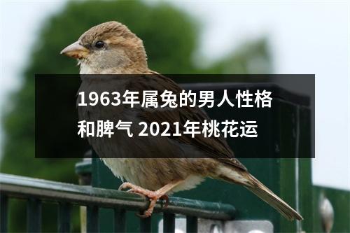 1963年属兔的男人性格和脾气2025年桃花运