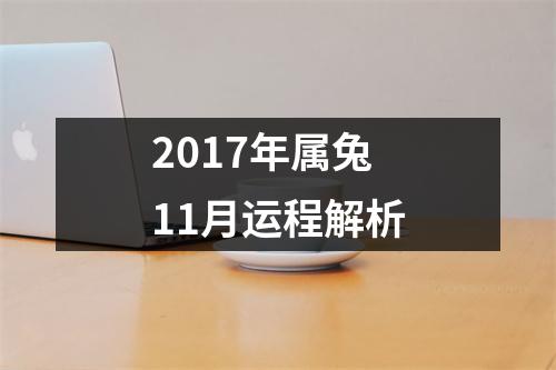 2017年属兔11月运程解析