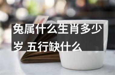 兔属什么生肖多少岁 五行缺什么