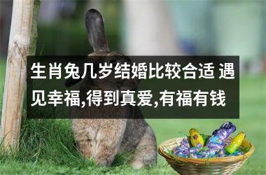 <h3>生肖兔几岁结婚比较合适 遇见幸福,得到真爱,有福有钱