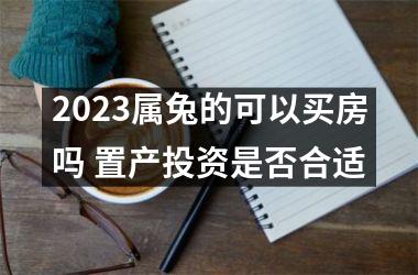 <h3>2025属兔的可以买房吗 置产投资是否合适