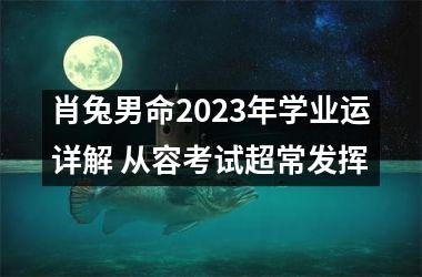 <h3>肖兔男命2025年学业运详解 从容考试超常发挥