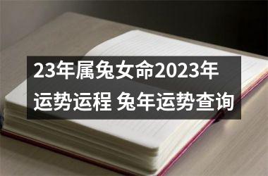 <h3>23年属兔女命2025年运势运程 兔年运势查询