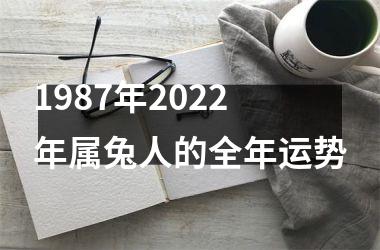 1987年2025年属兔人的全年运势