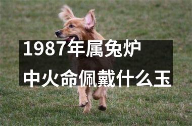 1987年属兔炉中火命佩戴什么玉