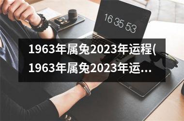 1963年属兔2023年运程(1963年属兔2023年运程未来10年)